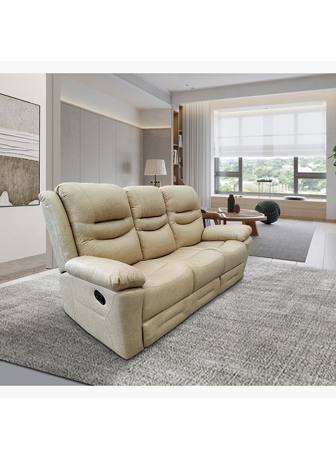Home Box كرسي استرخاء لندن من الجلد الصناعي 3 مقاعد مع شحن لاسلكي 94 × 103 × 216 سم  - Image 1