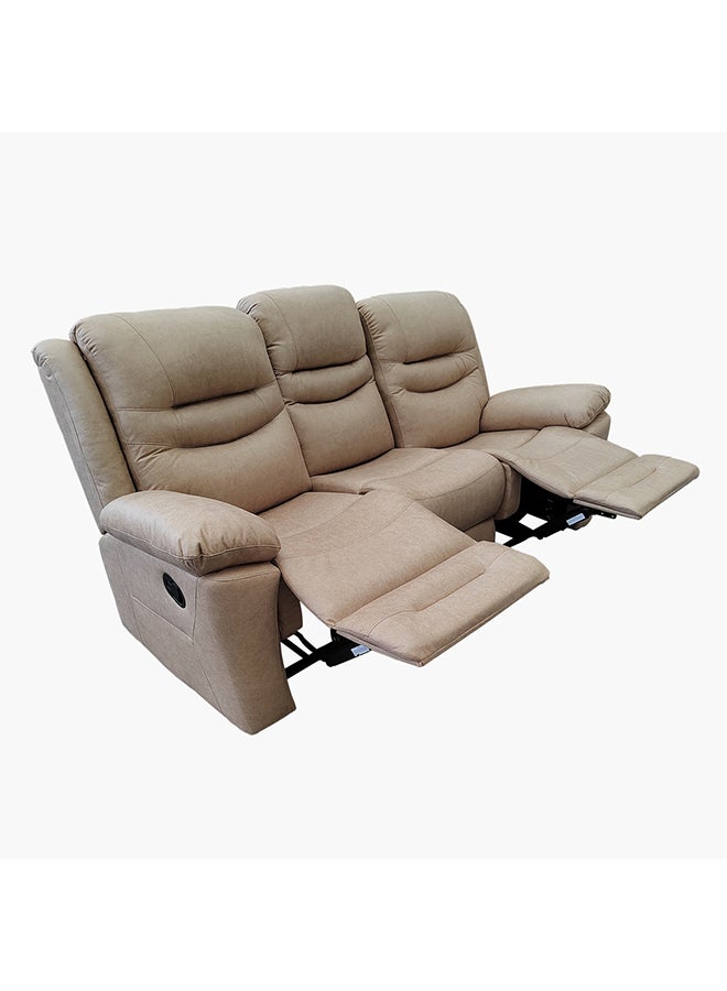 Home Box كرسي استرخاء لندن من الجلد الصناعي 3 مقاعد مع شحن لاسلكي 94 × 103 × 216 سم  - Image 4