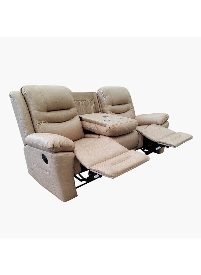 Home Box كرسي استرخاء لندن من الجلد الصناعي 3 مقاعد مع شحن لاسلكي 94 × 103 × 216 سم  - Image 5