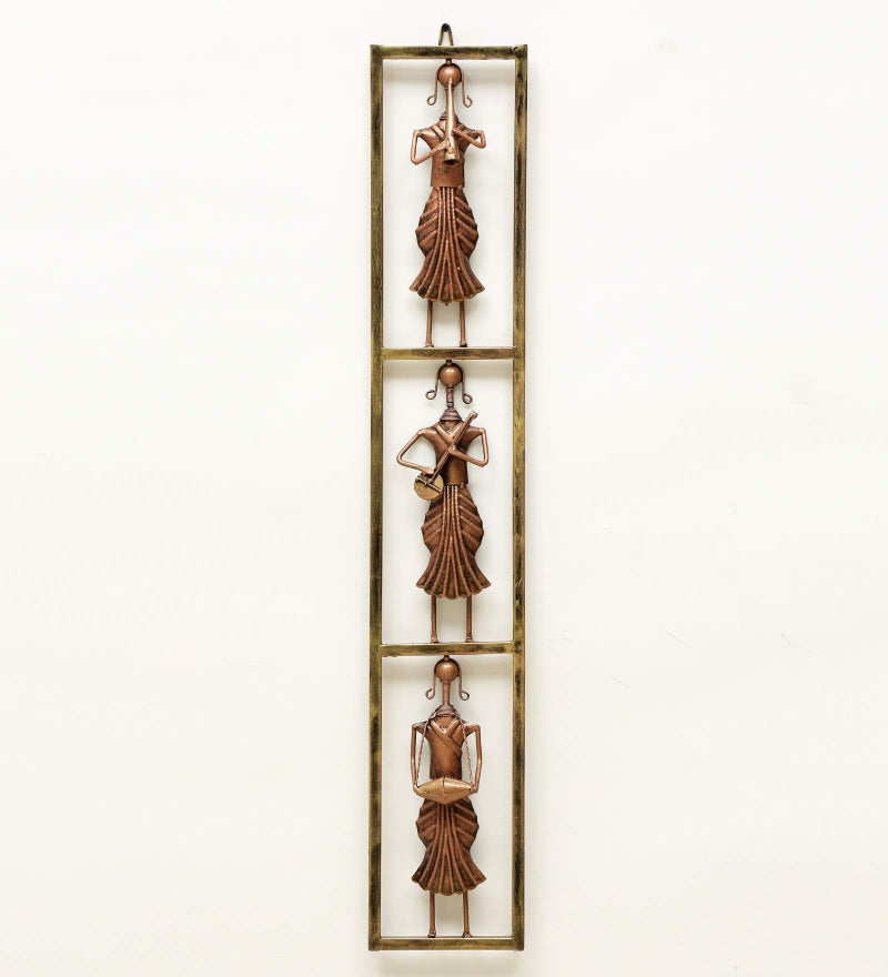 Medieval Arts Wall Art Decorative Iron Musicians Wall Hanging Showpiece Frame for Home Decor (Style 14,Multicolour) - Image 2