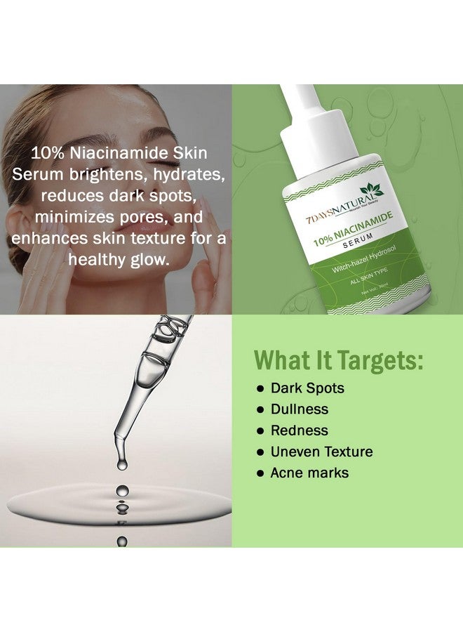 7 Days 7 Days 5%12% Niacinamide Face Serum Reduces Acne, Blemishes & Acne Marks | Brightens & Smoothens Skin | All Skin Type | Face Serum for Women & Men| 30ml (Pack of 2) - Image 4