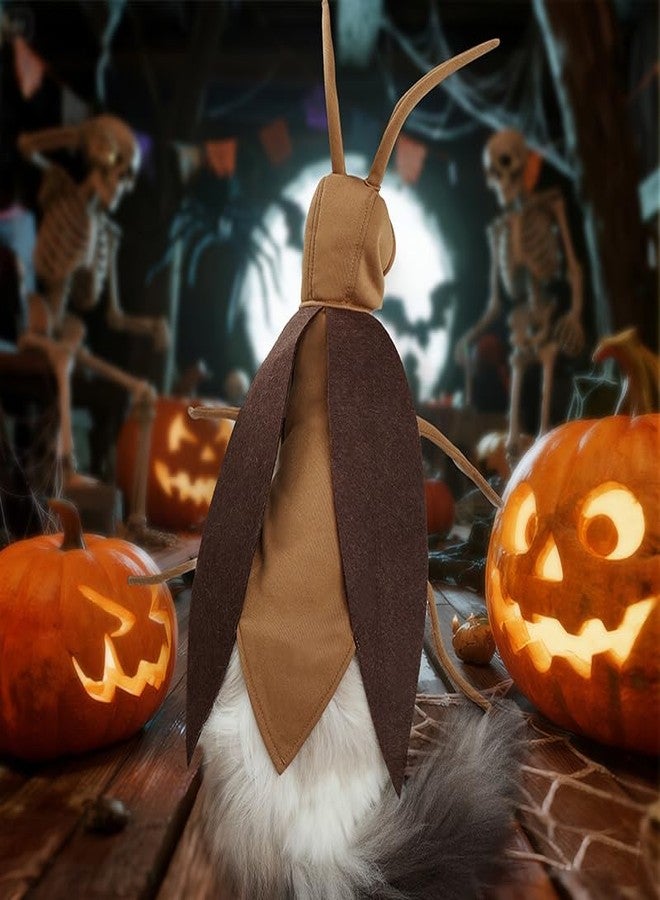 WASTROYAL Pet Costume for Cats & Dogs, Cockroach-Themed Jumpsuit with Antennae, Cute & Silly Outfit for Halloween, Birthday, Party & Holiday Events (One Size,Brown) - Image 4