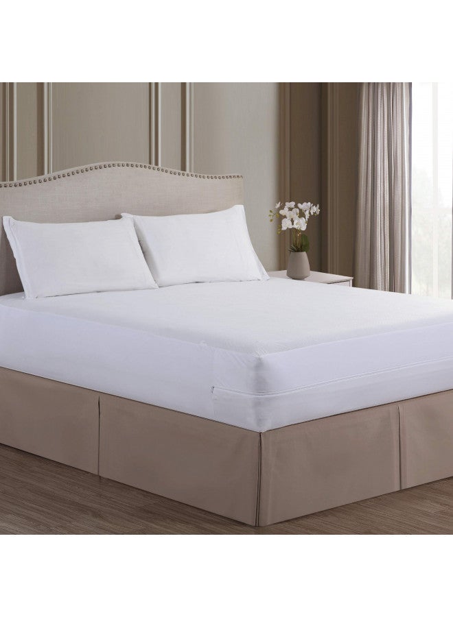 Bed Bug Blocker Original Bed Bug Blocker Zippered Mattress Protector (King),White - Image 2