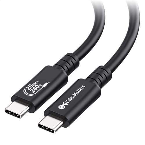 Cable Matters USBIF Certified 20Gbps USB 4 Cable 66ft Supports Up to 8K30Hz 4K120Hz Video 240W Charging 20Gbps Data Transfer USB4 Cable Compatible with Thunderbolt 4 MacBook XPS - Image 1