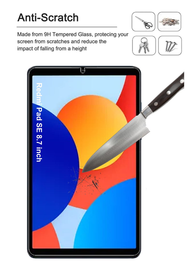 Redmi Pad SE 8.7 inch Tempered Glass Screen Protector – High Transparency, Delicate Touch, Anti-Explosion, Smooth Arc Edges, Easy Installation, Screen Protector for Redmi Pad SE 8.7 inch  - Image 2