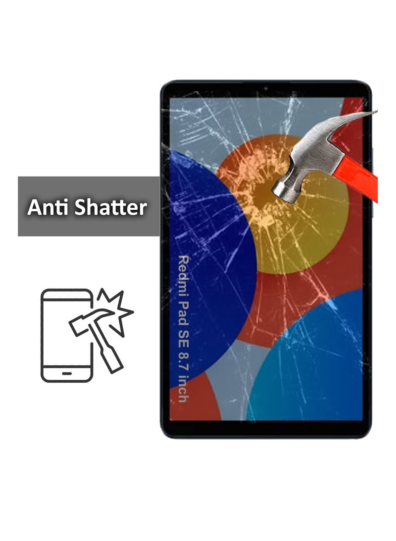 Redmi Pad SE 8.7 inch Tempered Glass Screen Protector – High Transparency, Delicate Touch, Anti-Explosion, Smooth Arc Edges, Easy Installation, Screen Protector for Redmi Pad SE 8.7 inch  - Image 3