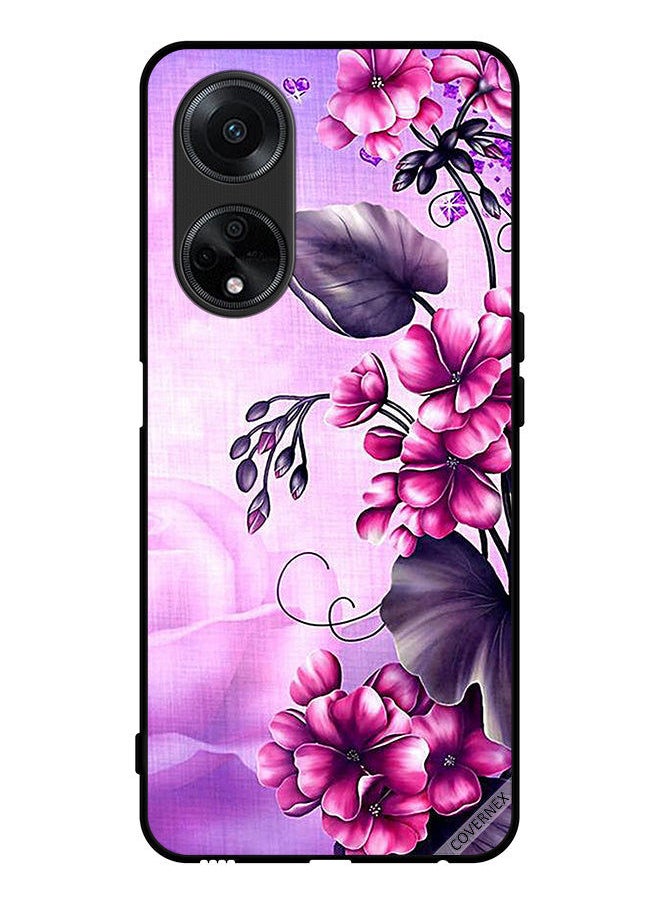 Covernex Protective Case Cover For Oppo A98 5G Romantic Flowers Wallpaper  - Image 1
