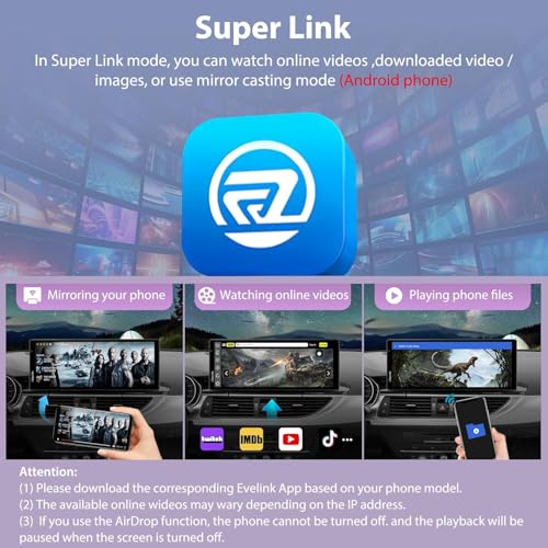 Carpuride 2025 Carpuride Wireless Carplay & Android Auto with Dash Cam - 10.26 Inch HD IPS Touch Car Play Screen for Car, 4K Front & 1080P Rear Camera, Loop Recording, Bluetooth Audio, Mirror Link, GPS, Siri - Image 4