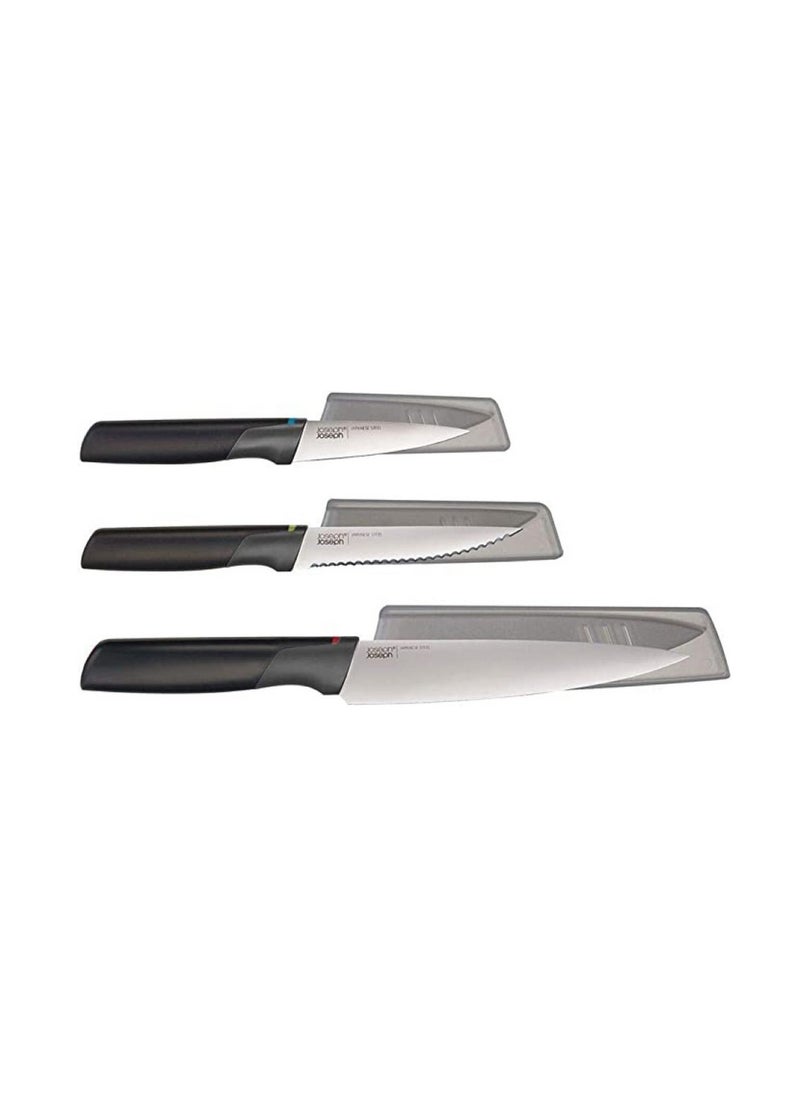 Joseph Joseph 3 Piece Elevate Knife Set With Ergonomic Handles  - Image 2
