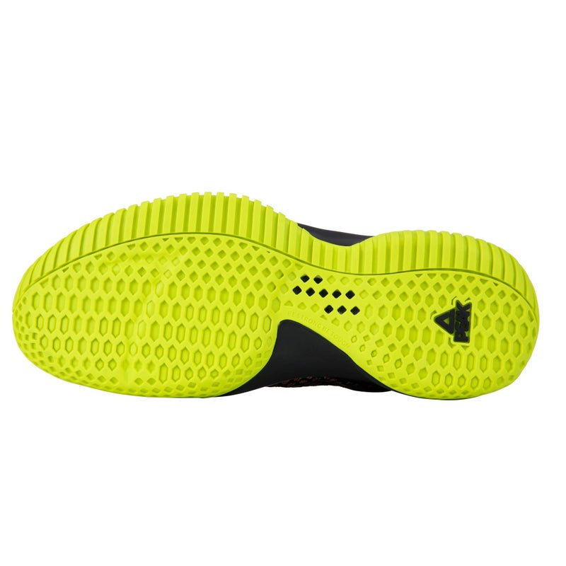 PEAK High Top Mens Basketball Shoes Streetball Master Breathable Non Slip Outdoor Sneakers Cushioning Workout Shoes for Fitness Fluorescent Yellow - Image 3