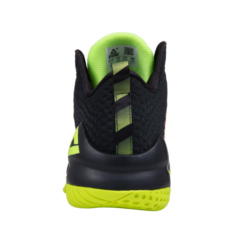 PEAK High Top Mens Basketball Shoes Streetball Master Breathable Non Slip Outdoor Sneakers Cushioning Workout Shoes for Fitness Fluorescent Yellow - Image 2