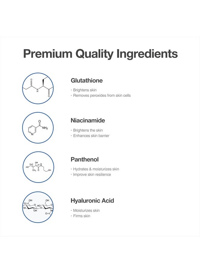 OxygenCeuticals Glutathione ToneUp Kit – Antioxidant Skincare Set with Glutathione and Niacinamide, Ampoule and Cream Duo 2-Piece Set, Made in Korea - Image 4