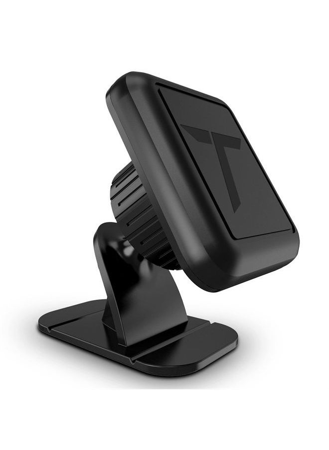 Trianium Magnetic Dash Car Mount Phone Holder Desk Stand Compatible with iPhone, Samsung, Huawei, Nokia, LG, Moto Smartphone, Stick-on Dashboard 3M-Adhesive Bendable Base and Metal Plate Included  - Image 1
