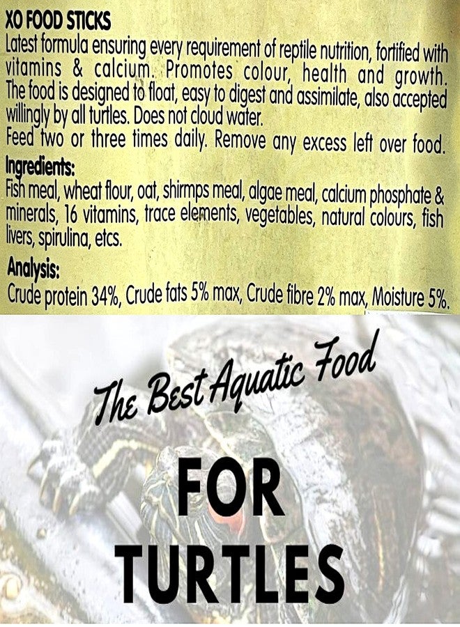 HULX Turtle Food & Reptile Feed 110 G, HIGH Protein 34% Floating Stick Pellets Growth Fast Formula, Turtle Stick Feeding Frog Aquatic Amphibian & Cichlid Food Support Robust Turtle Shell, Tortoise Food - Image 3