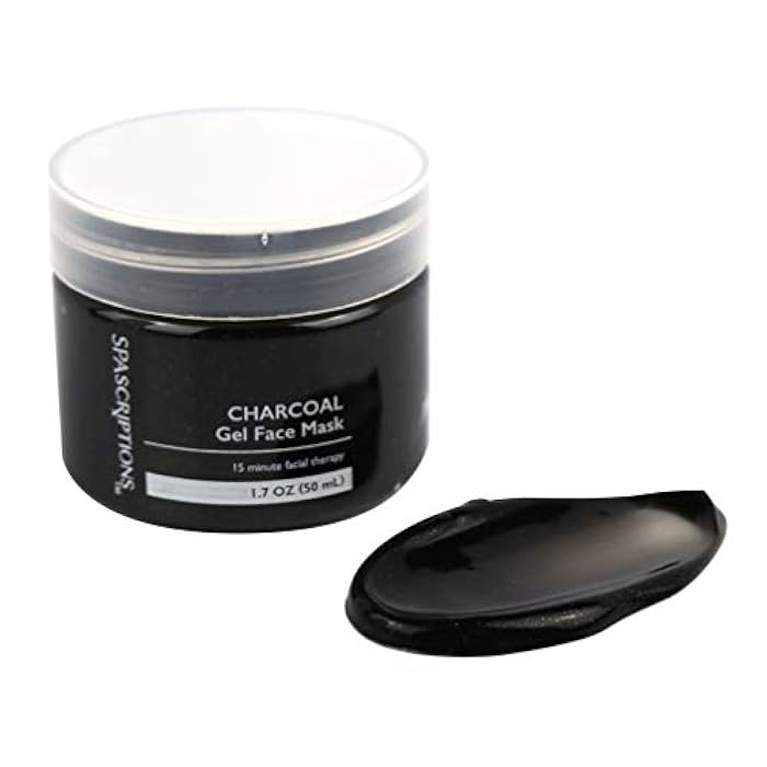 SpaScriptions Dead Sea, Charcoal, & Clay Gel Face Mask with Silicone Applicator - 3 Pack, 1.7 oz each Jar, 5.1 oz total - Image 5