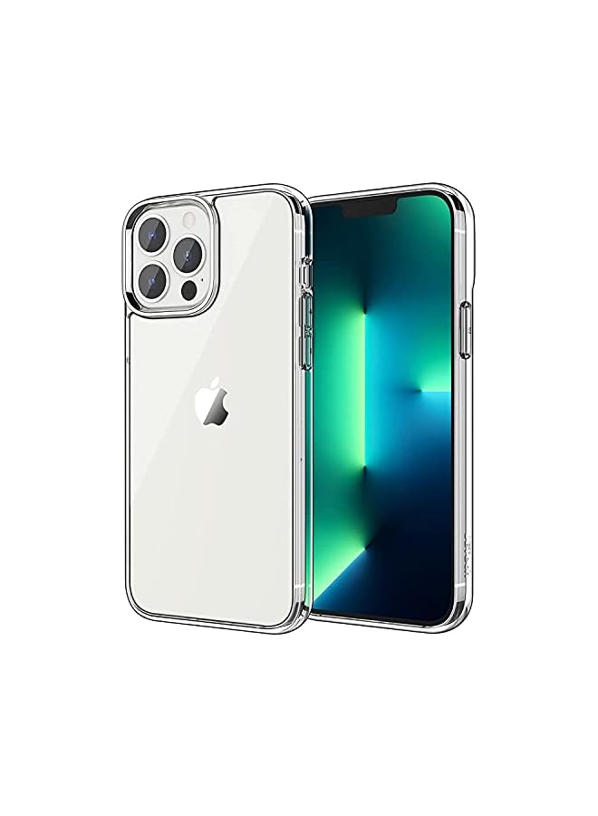 جي تيك حافظة JETech لهاتف iPhone 13 Pro مقاس 6.1 بوصة، غطاء ممتص للصدمات غير أصفر اللون، ظهر شفاف مضاد للخدش (شفاف) - Image 1