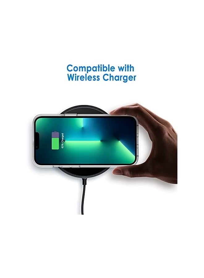 جي تيك حافظة JETech لهاتف iPhone 13 Pro مقاس 6.1 بوصة، غطاء ممتص للصدمات غير أصفر اللون، ظهر شفاف مضاد للخدش (شفاف) - Image 4