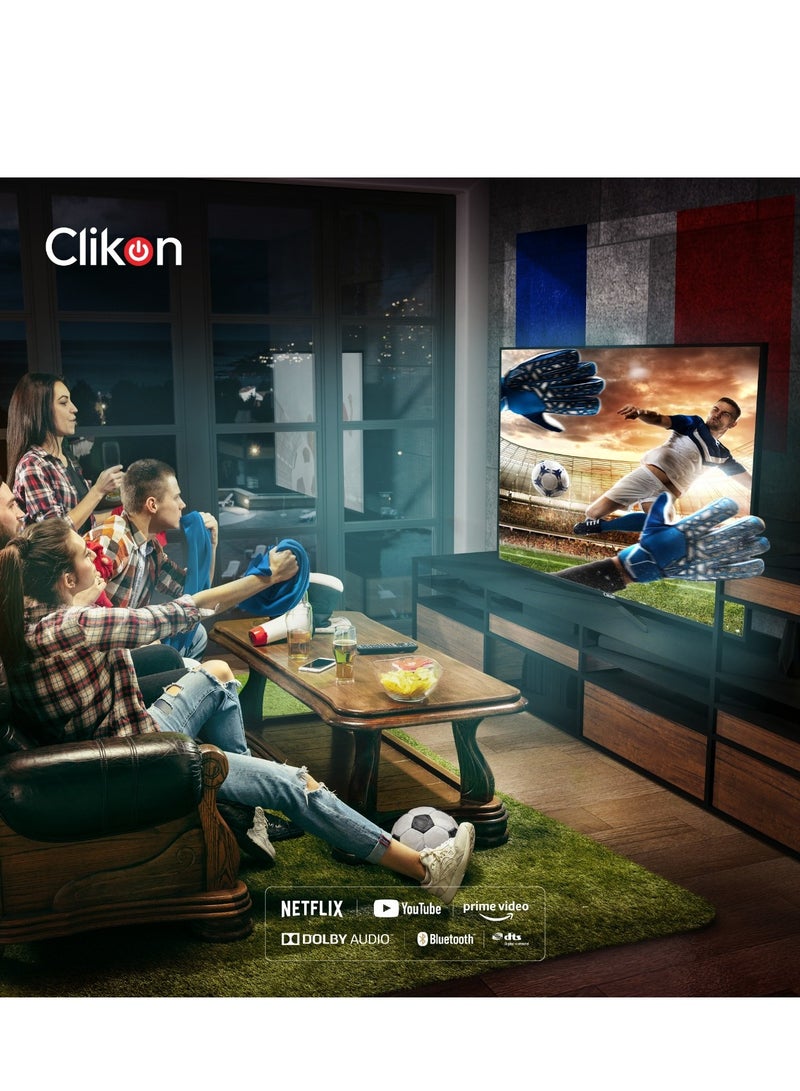 Clikon 42 Inch Full HD Smart Android LED TV | AOSP Android 14| 2 HDMI 2 USB |True Colour|Headphone Jack, Remote Controller, Slim LED, 1 GB RAM - Image 5