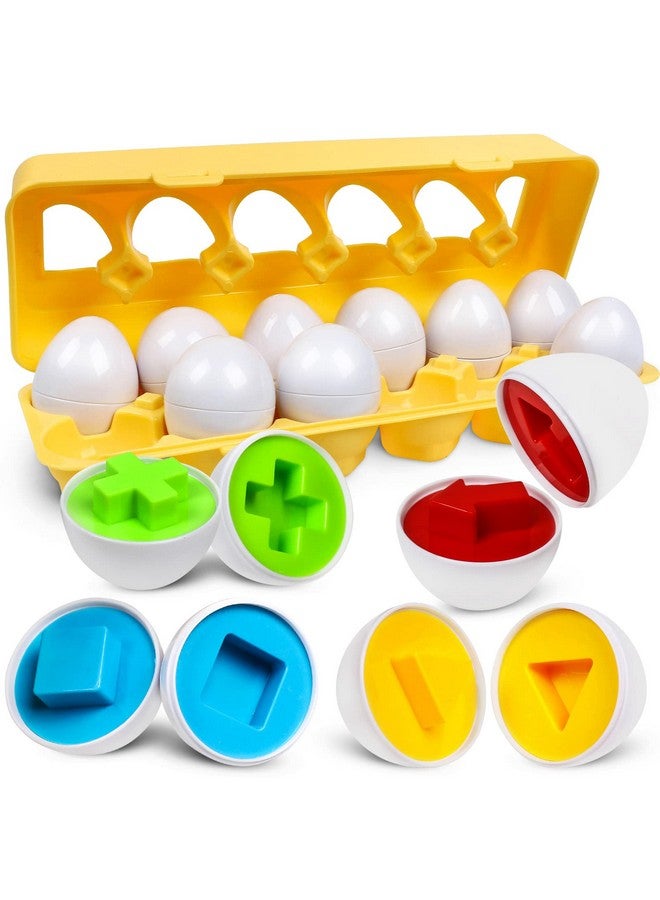kizh Matching Eggs Color Shape Recoginition Sorter Puzzle Travel Bingo Game Easter Baskets Stuffers Montessori Learning Educational Fine Motor Skill Toy For 3 4 5 Year Old - Image 1