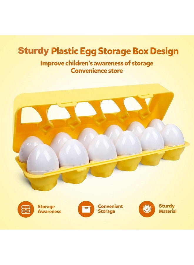 kizh Matching Eggs Color Shape Recoginition Sorter Puzzle Travel Bingo Game Easter Baskets Stuffers Montessori Learning Educational Fine Motor Skill Toy For 3 4 5 Year Old - Image 5