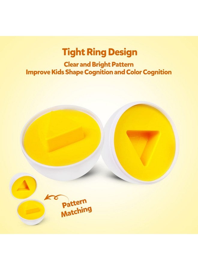 kizh Matching Eggs Color Shape Recoginition Sorter Puzzle Travel Bingo Game Easter Baskets Stuffers Montessori Learning Educational Fine Motor Skill Toy For 3 4 5 Year Old - Image 4