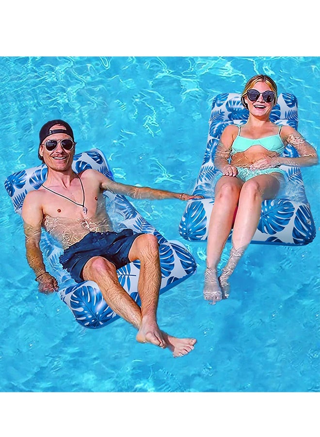 دونيسو صالة عائمة لحمام السباحة كبيرة الحجم، سجادة عائمة كبيرة جدًا مقاس 180 × 80 سم للبالغين والأطفال، أريكة محيطية قابلة للنفخ مع مسند للرأس، طوف حمام سباحة تبريد مريح للغاية - Image 5