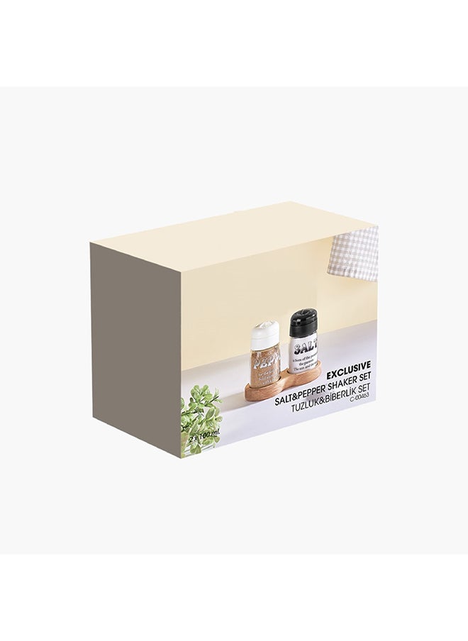 Home Box 2-Piece Exclusive Salt and Pepper Shaker Set 13.3 x 11.3 x 6.9 cm  - Image 3