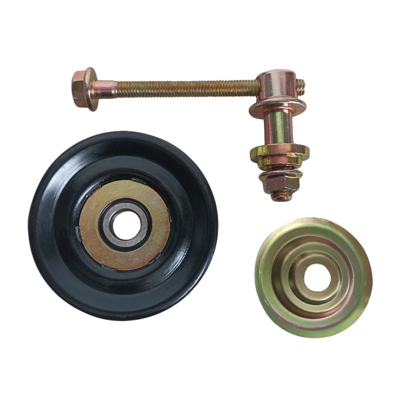 Drive Belt Tensioner Pulley Kit: Black Premium Metal Construction - Long-lasting Durability, Improved Vehicle Performance, Wide Compatibility for Toyota CAMRY, T100, COROLLA, PRADO, RAV4 - Image 1