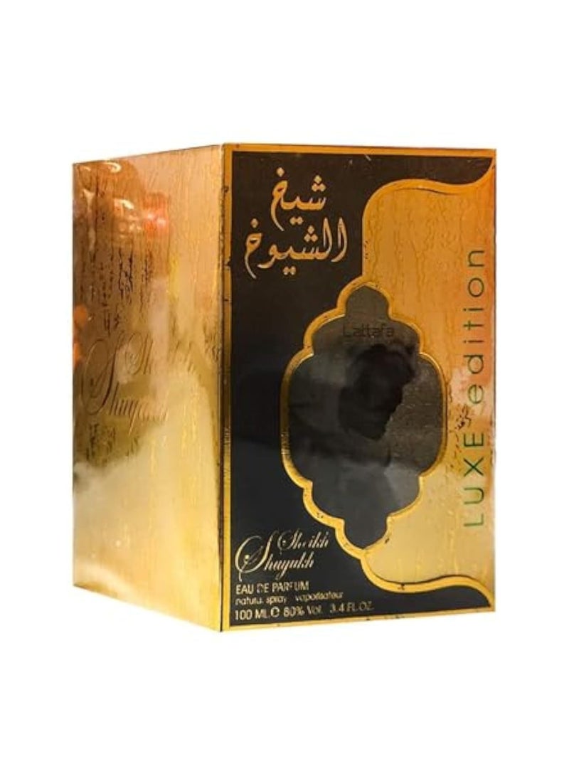 Lattafa Sheikh Al Shuyoukh Eau de Parfum, Luxury Edition, 100 milliliters - Image 1