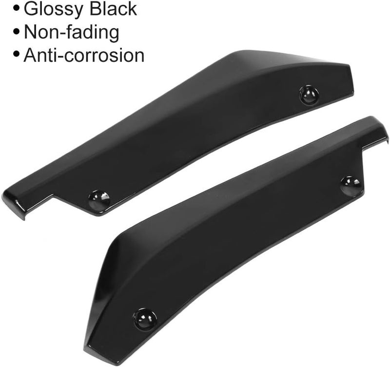 woobles Bumper Protector, 2 pcs Universal Car Rear Bumper Lip Spoiler Canard Anti-Crash Diffuser Angle Splitter Protector Wrap Angle Splitter - Image 4