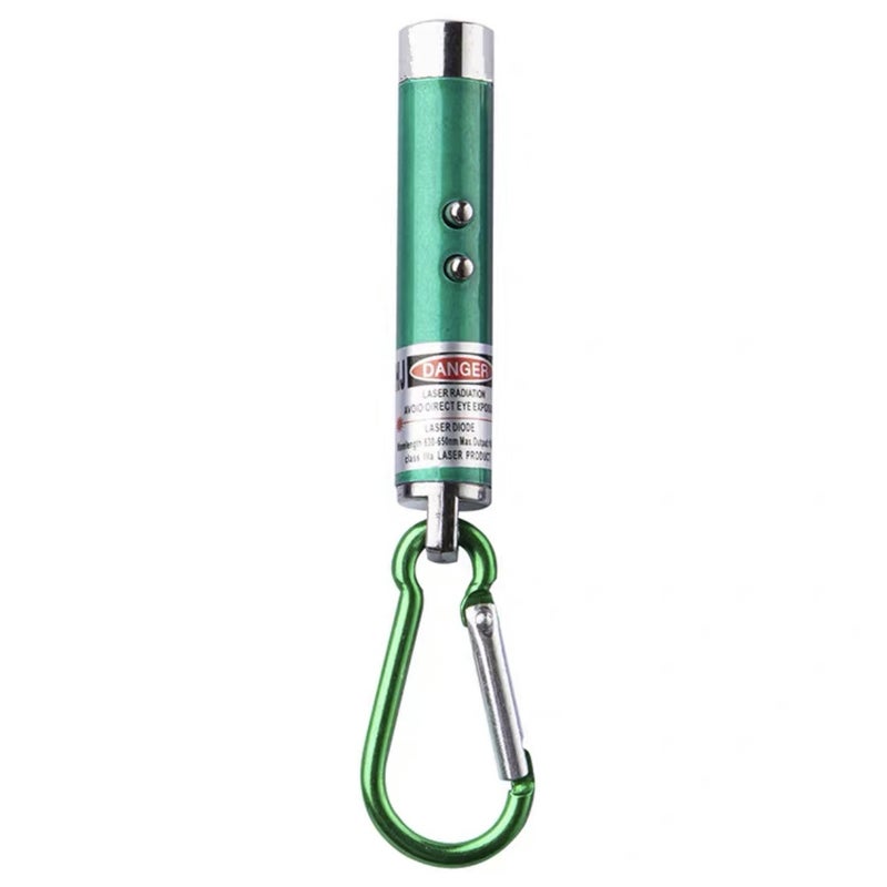 Three-In-One Mini Flashlight Money Detector Laser Microscope Electric Light Keychain Hook Laser Illumination Wholesale Green with three electronic 