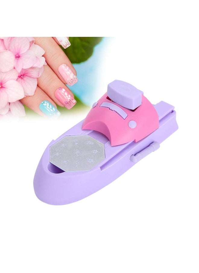 klarako - Nail Art Pattern Printer, DIY Stamper Manicure Printing Machine Printers Tool Set (1*Main Machine + 6*Pcs of Stainless Steel printed Templates + 1*User Manual) - Image 1