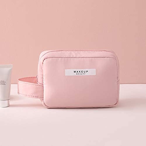 Keetly Makeup Bag Cosmetic Bag for Women Cosmetic  Travel Makeup Bag  Large Travel Toiletry Bag  for Reusable Toiletry Bag Adjustable and Comfortable Pink - Image 5