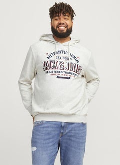JACK & JONES Plus Size Logo Hoodie  - Image 1