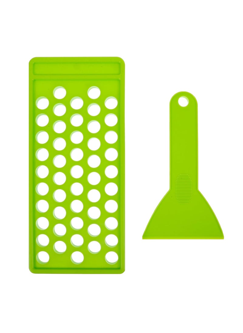 POPETPOP - POPETPOP Lipstick Filling Mold Lip Balm Tray and Spatula Set Plastic Lip Tubes Tray for 15mm Tubes - Image 1