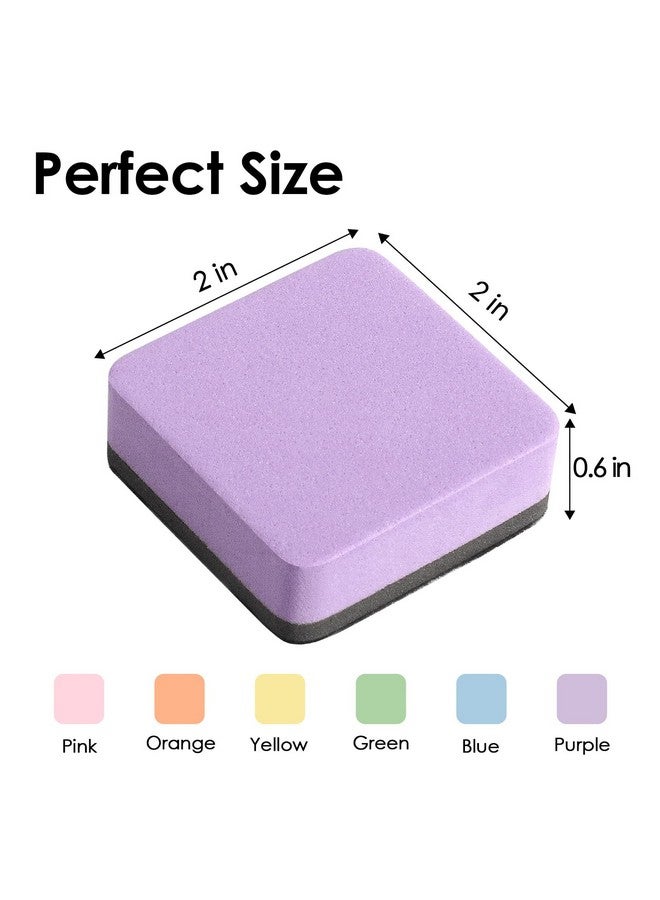 MaxGear Whiteboard Eraser, 24 Pack Magnetic Dry Erase Erasers, Dry Erasers For Whiteboard, White Board Erasers, Dry Erasers Bulk For Classroom, Office, Home (6 Pastel Color Set, 2 X 2 X 0.6 Inch) - Image 5