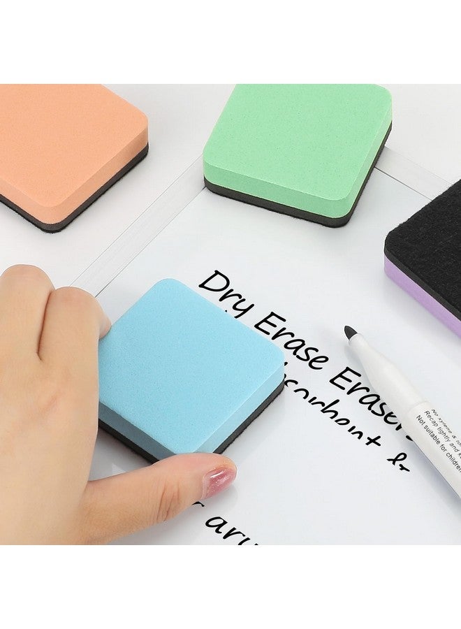 MaxGear Whiteboard Eraser, 24 Pack Magnetic Dry Erase Erasers, Dry Erasers For Whiteboard, White Board Erasers, Dry Erasers Bulk For Classroom, Office, Home (6 Pastel Color Set, 2 X 2 X 0.6 Inch) - Image 2