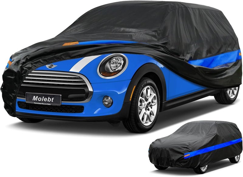 Molebt Hatchback Car Cover Waterproof All Weather, Universal Fit Toyota Yaris, Honda Fit, Kia Rio, Mini Cooper Coupe/Convertible, Mitsubishi Mirage, Chevrolet Bolt/Sonic etc. - Image 1