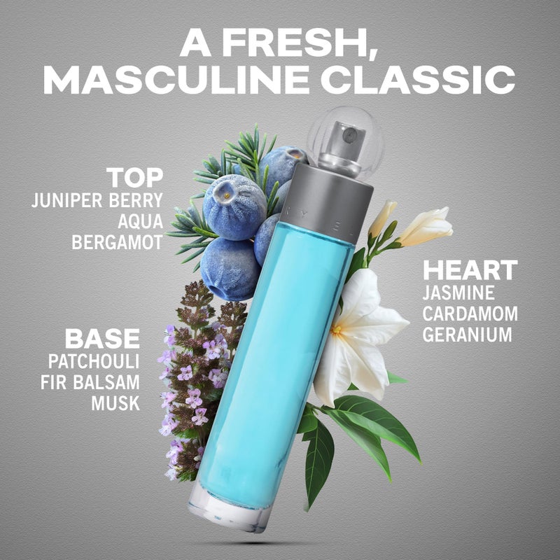 Perry Ellis 360Â° Eau De Toilette Spray for Men - Mens Cologne, Long Lasting Perfume, EDT, Fragrance with Notes of Bergamot, Juniper & Musk - 3.4 fl oz (100 mL) - Image 2