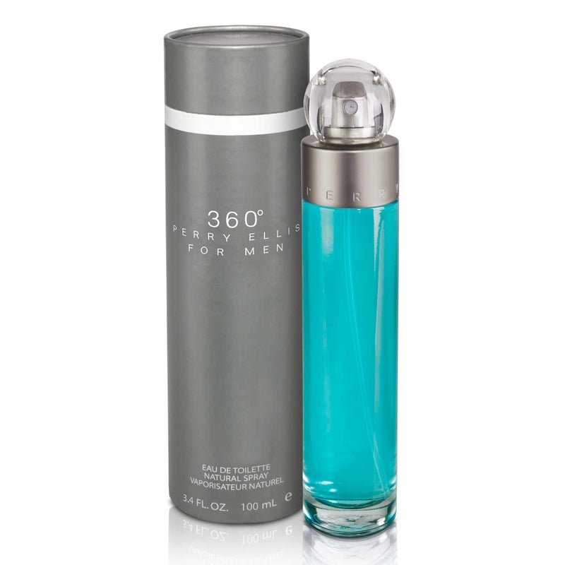 Perry Ellis 360Â° Eau De Toilette Spray for Men - Mens Cologne, Long Lasting Perfume, EDT, Fragrance with Notes of Bergamot, Juniper & Musk - 3.4 fl oz (100 mL) - Image 1