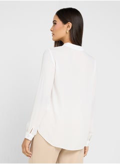 ELLA Button Detail Neck Top  - Image 2