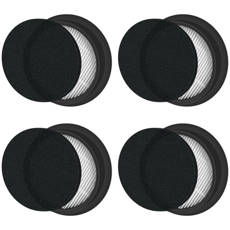 Slirceods Vacuum Cleaner Filter Replacement Compatible with SMOTURE VAC01/VAC02/VC70 Cordless Vacuum Cleaner&ozeeco EC01 Vacuum Cleaner Filter-4Pack - Image 1