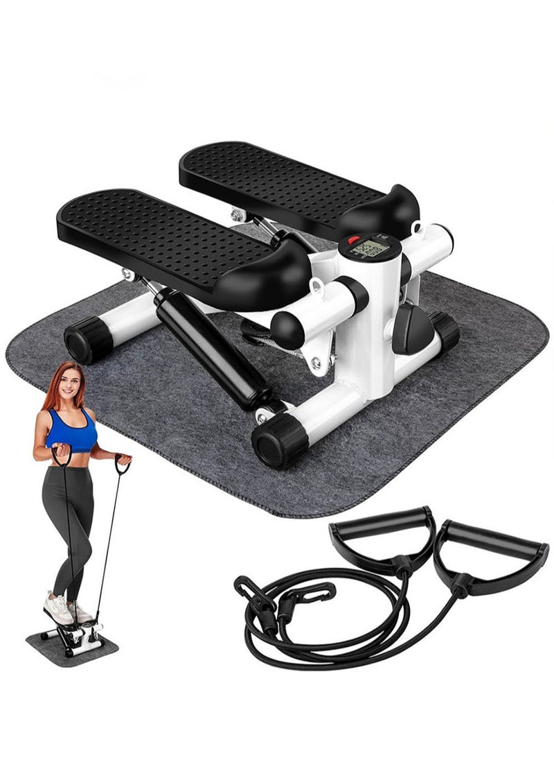 EzzySo - Multi-Functional Exercise Mini Step Machine with Pull Rope Dual-Step Platform, Home Workout Equipment Adjustable Incline, Stepper Stool Ideal for Home Fitness and Cardio Workouts - Image 1