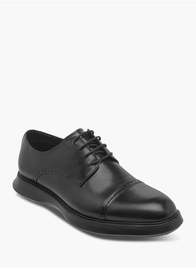 Men Perforated Derby Shoes with Lace-Up Closure - pzsku/ZDFBBD3DC7A891E702E44Z/45/_/1738075767/1fddf93f-9cfc-4c51-9a66-6a1acb25c8f9