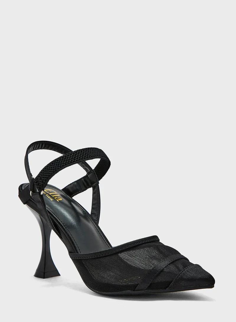 ELLA Mesh Pleated Pump