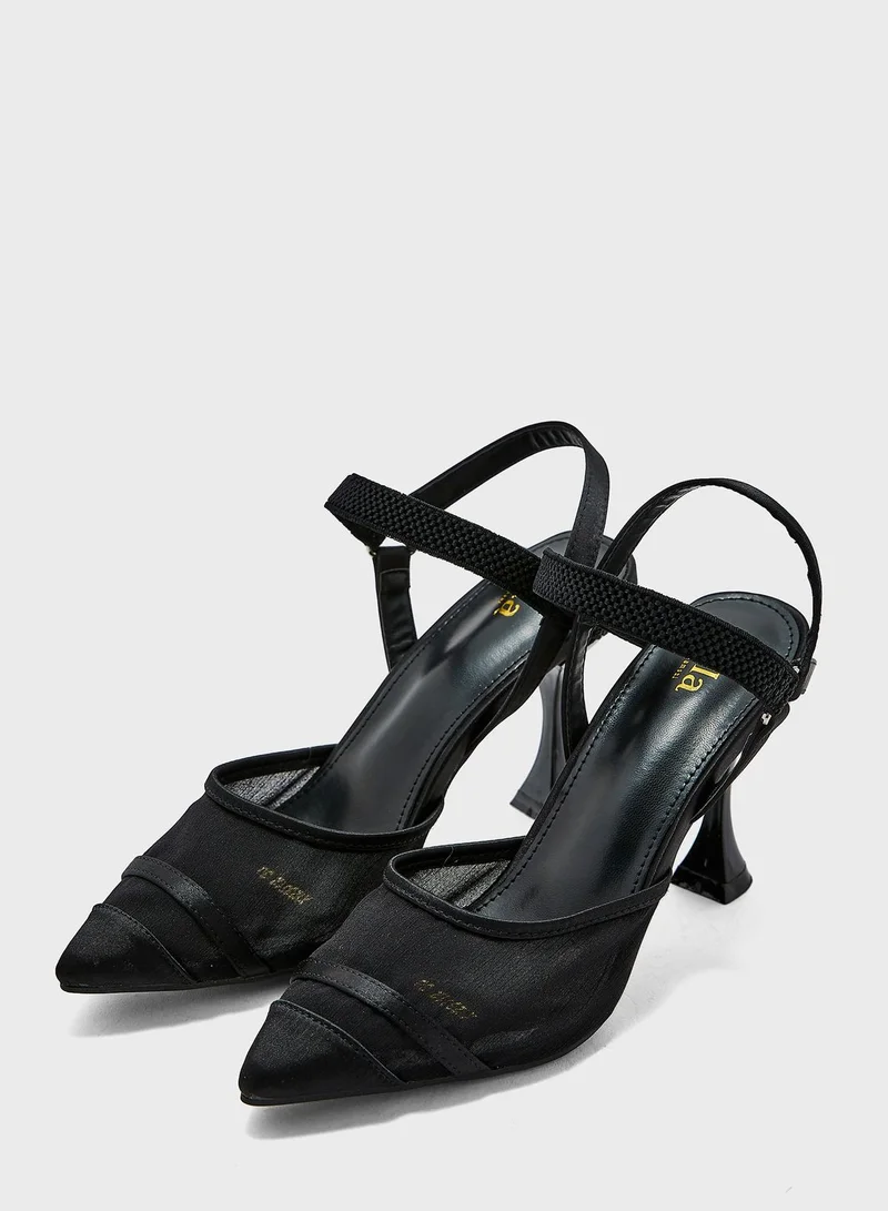 ELLA Mesh Pleated Pump