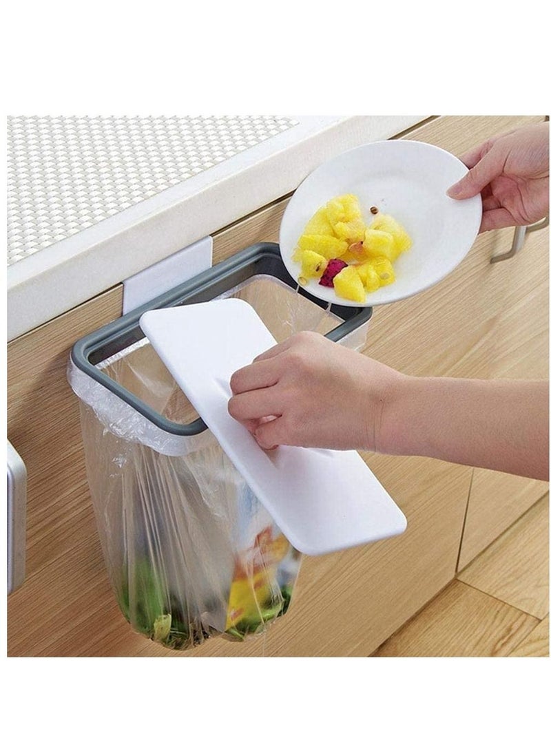 vsell24 Hanging Trash Bag Holder, Cupboard Door Back Trash Rack Storage, Waste Bin, Kitchen Cabinet Garbage Tools - Image 1