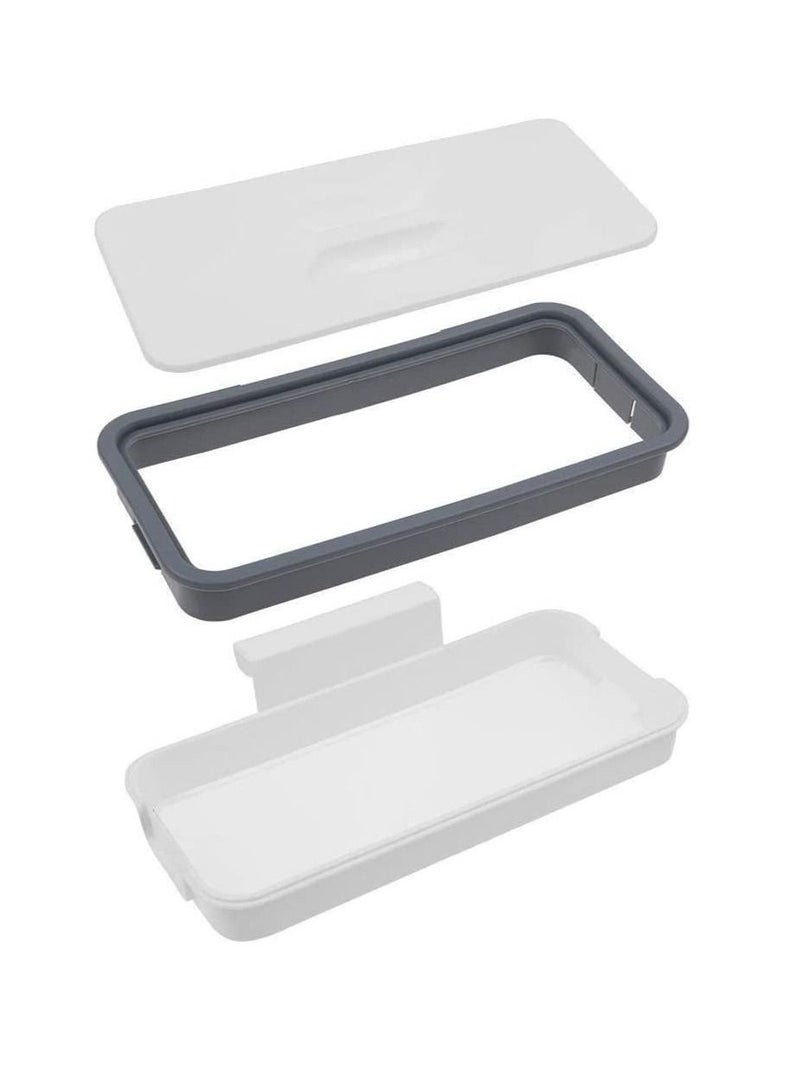 vsell24 Hanging Trash Bag Holder, Cupboard Door Back Trash Rack Storage, Waste Bin, Kitchen Cabinet Garbage Tools - Image 2