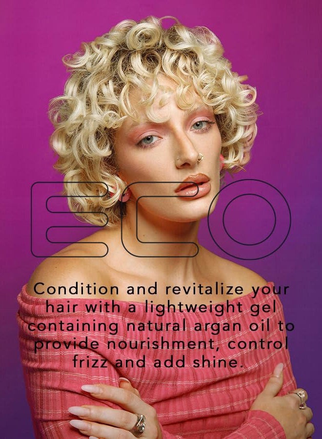Eco Style جل تصفيف زيت الأركان المغربي - يعزز صحة الشعر - يغذي ويصلح - يوفر لمعاناً يدوم طويلاً - يوفر تثبيتاً أقصى ويساعد في التحكم في التجاعيد - مثالي لجميع أنواع الشعر - 8 أوقية - Image 5