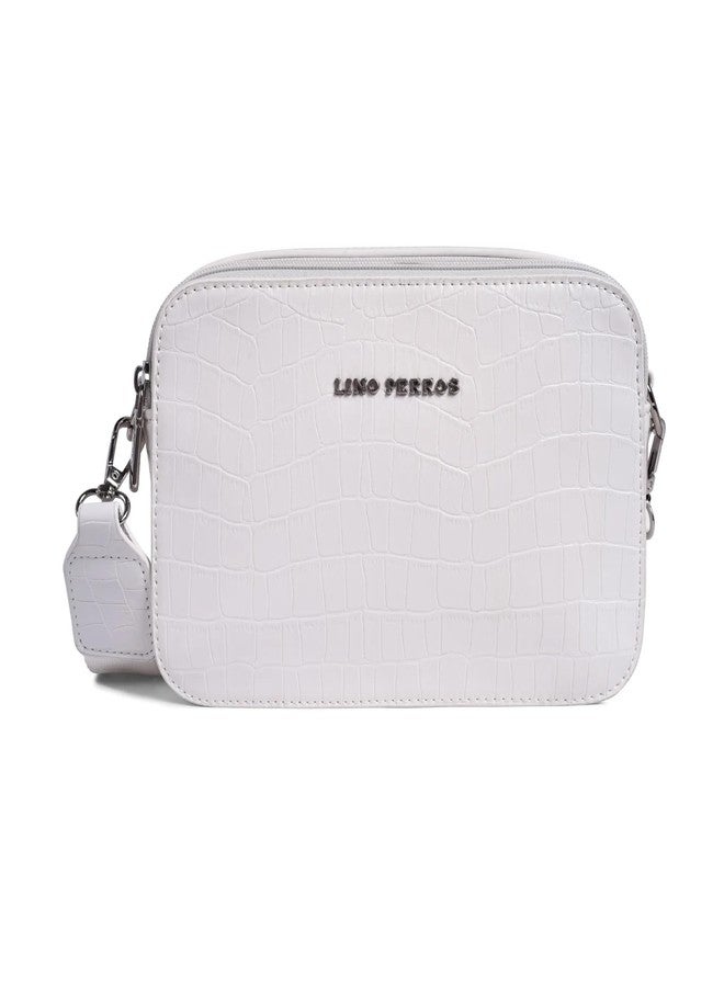 Lino Perros Womens White Hand Bag - Image 2